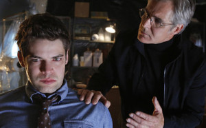 "Childish Things" -- Kara does her best to support Winn (Jeremy Jordan, left) when his father, the supervillain Toyman, (Henry Czerny, right) breaks out of prison and seeks out his son for unknown reasons, on SUPERGIRL, Monday, Jan. 18 (8:00-9:00 PM, ET/PT) on the CBS Television Network. Photo: Robert Voets/CBS ÃÂ©2015 CBS Broadcasting, Inc. All Rights Reserved