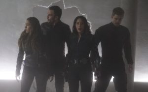 MARVEL'S AGENTS OF S.H.I.E.L.D. - "The Team" - Agent Daisy Johnson must call upon the Secret Warriors for an inaugural mission that will leave no member unscathed, and S.H.I.E.L.D. learns more about Hive's powers, forcing them to question everyone they trust, on "Marvel's Agents of S.H.I.E.L.D.," TUESDAY, APRIL 19 (9:00-10:00 p.m. EDT), on the ABC Television Network. (ABC/Eric McCandless) NATALIA CORDOVA-BUCKLEY, JUAN PABLO RABA, CHLOE BENNET, LUKE MITCHELL