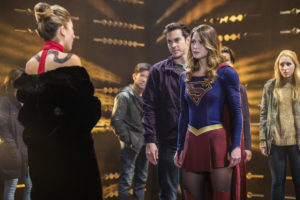 Supergirl -- "Supergirl Lives" -- Image SPG209b_0037.jpg -- Pictured: (L-R) Dichen Lachman as Roulette, Chris Wood as Mike/Mon-El and Melissa Benoist as Kara/Supergirl -- Photo: Robert Falconer/The CW -- ÃÂ© 2017 The CW Network, LLC. All Rights Reserved